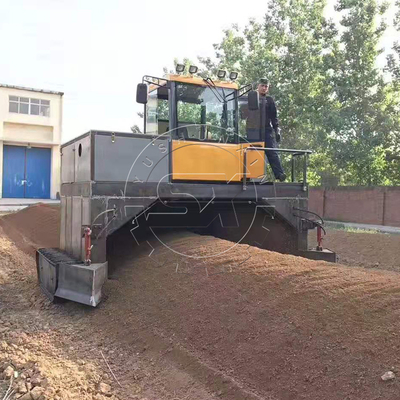 Компостный турнер смешивающий станок Crawler ходячий органический удобрение компостный поворотный станок