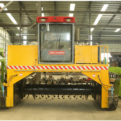 3300 KG Crawler Компостирующая машина Windrow Компостный турнер и экскаватор для компостирования