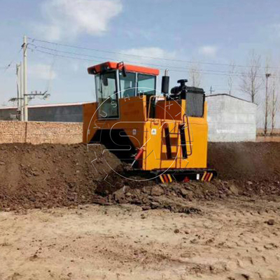 3300 KG Crawler Компостирующая машина Windrow Компостный турнер и экскаватор для компостирования